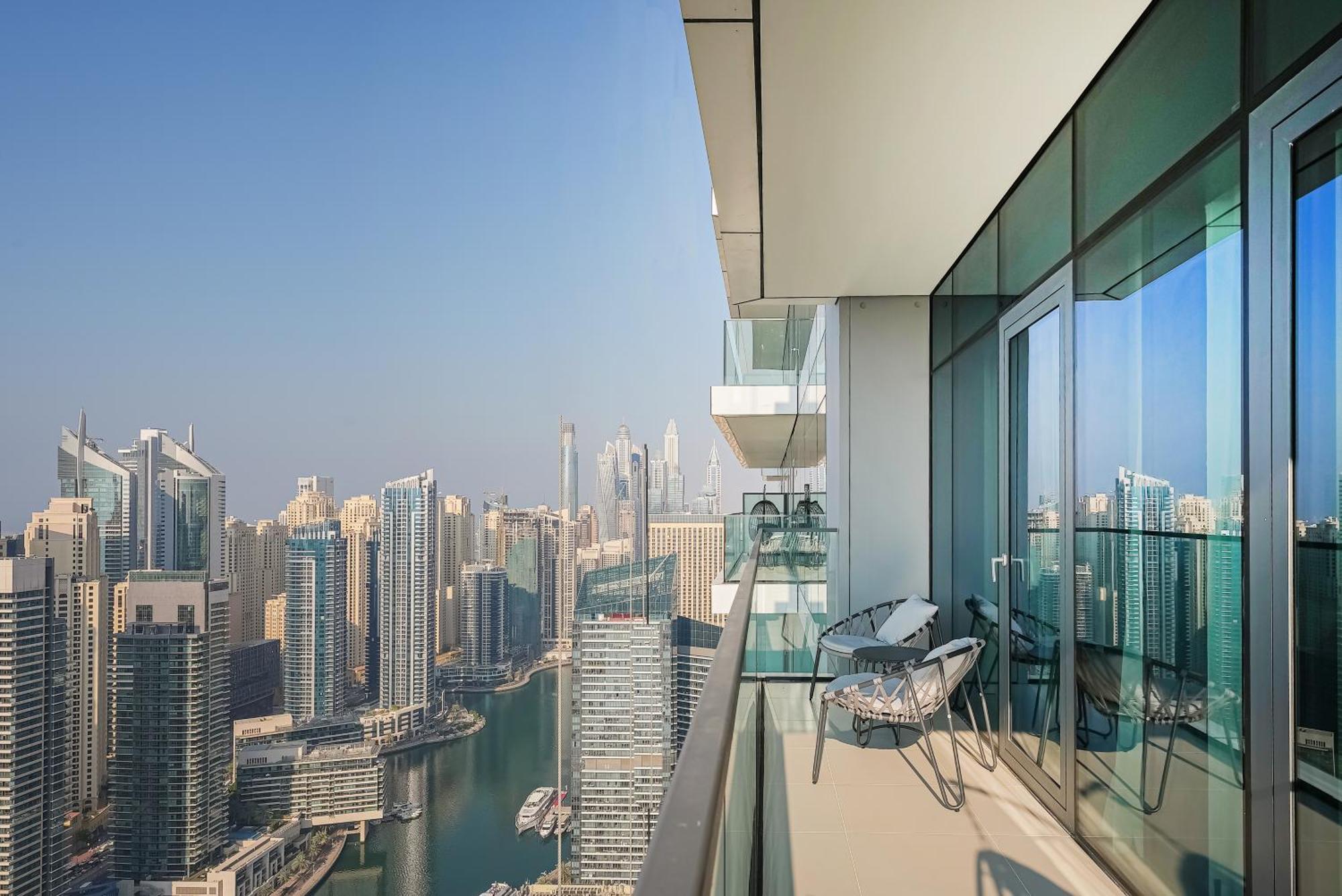 Апартаменти Modern 2Br High Floor Haven In Vida Dubai Marina Екстер'єр фото