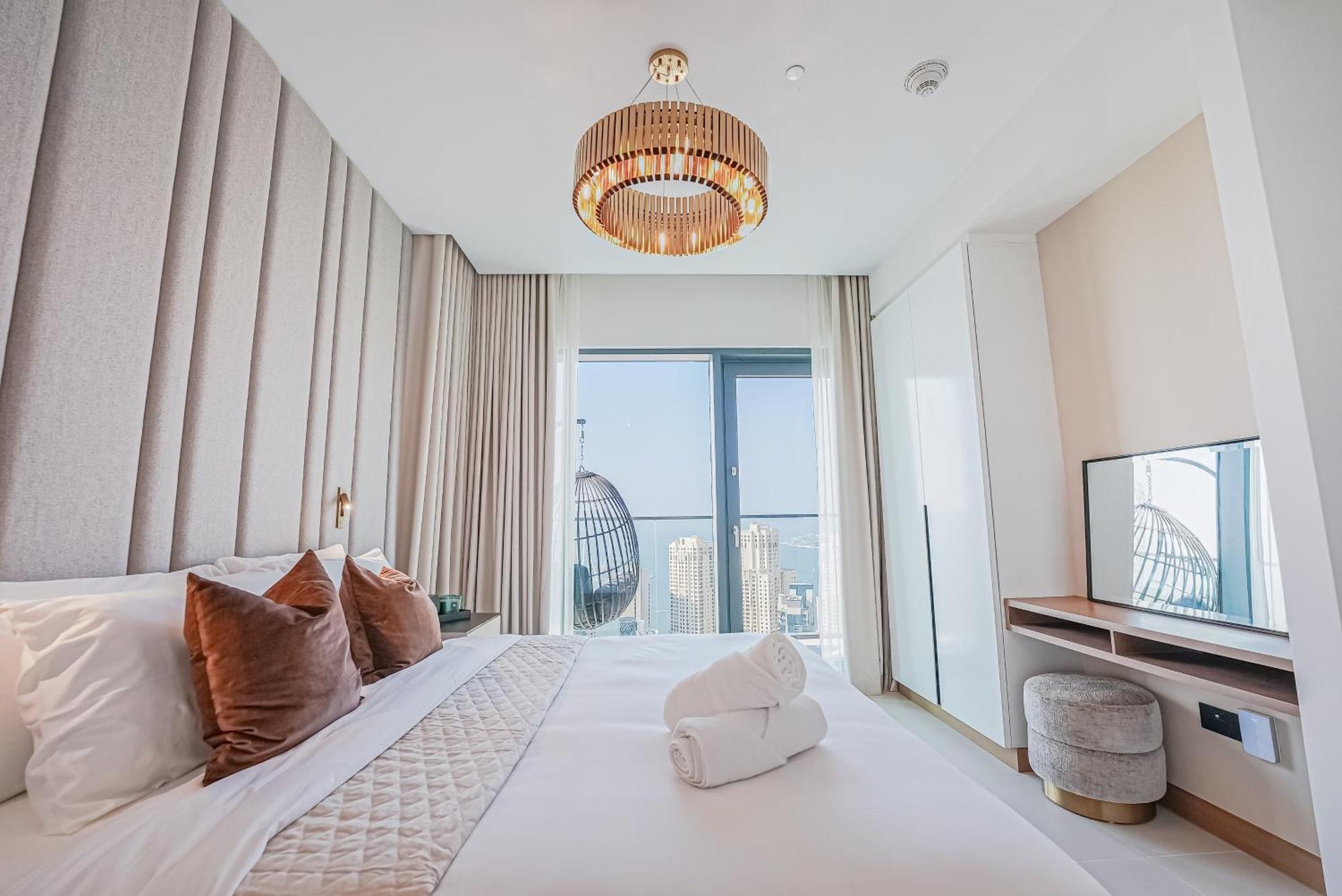 Апартаменти Modern 2Br High Floor Haven In Vida Dubai Marina Екстер'єр фото