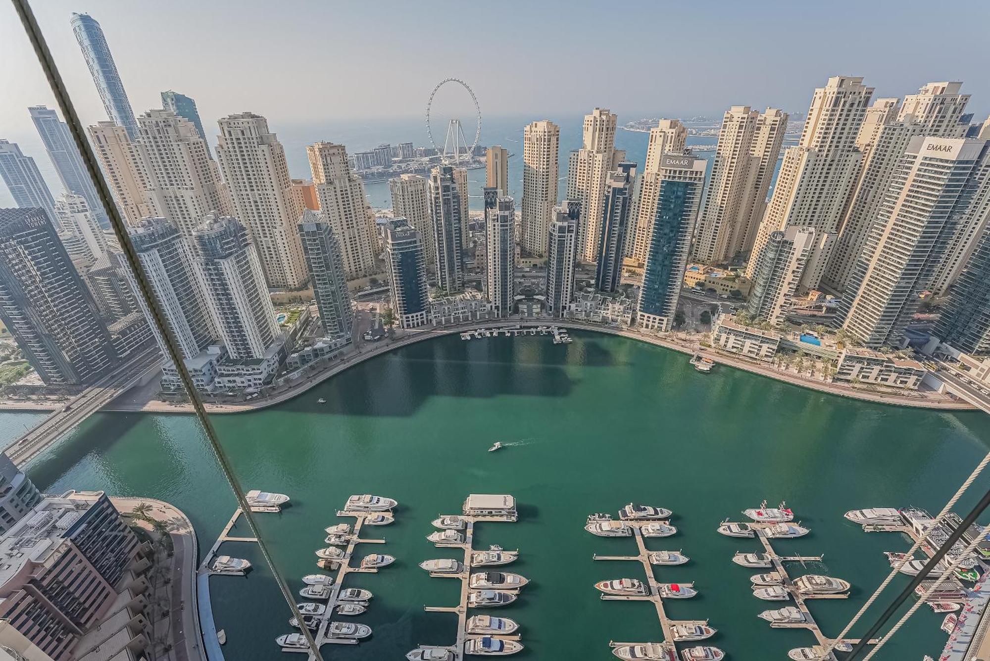 Апартаменти Modern 2Br High Floor Haven In Vida Dubai Marina Екстер'єр фото