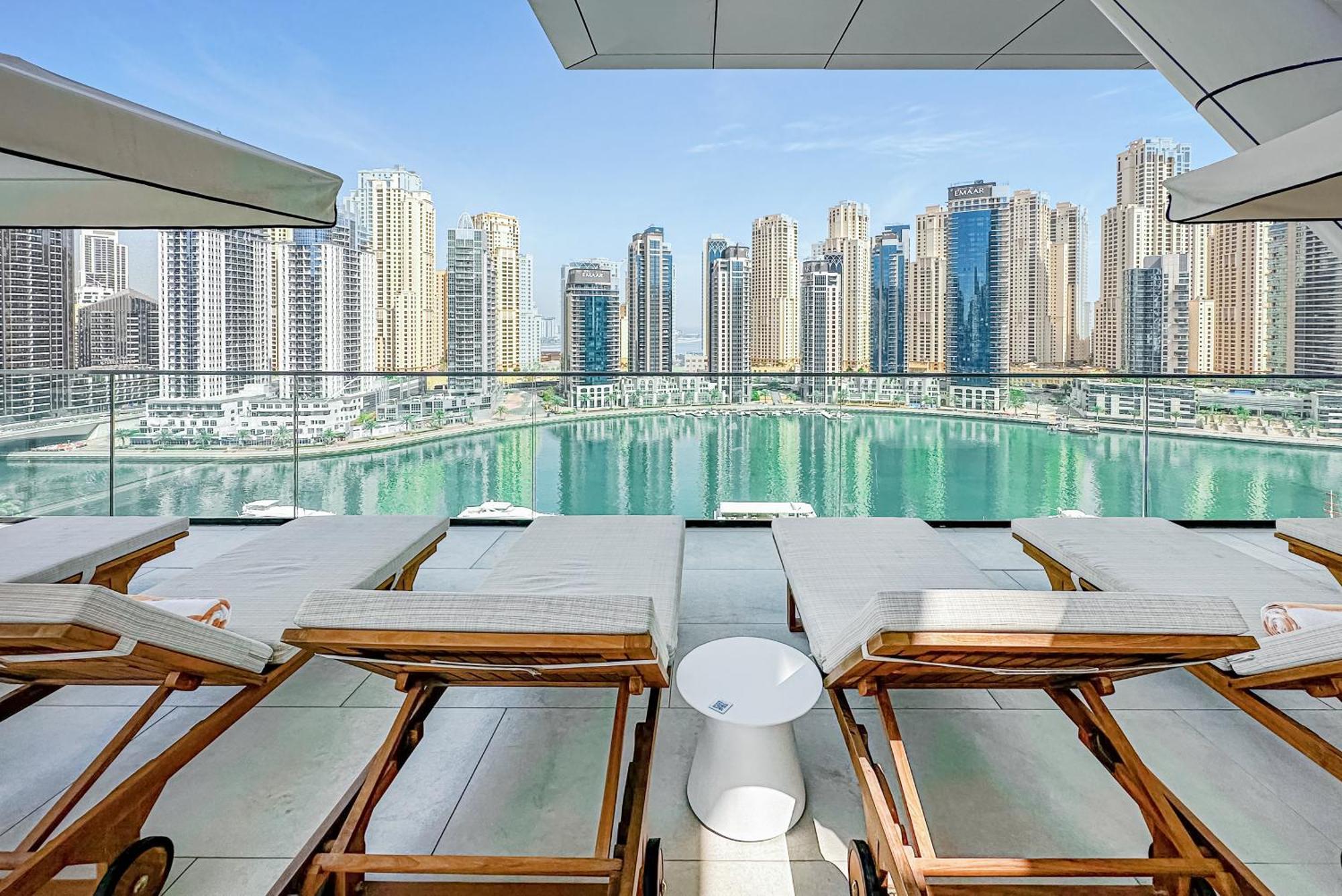 Апартаменти Modern 2Br High Floor Haven In Vida Dubai Marina Екстер'єр фото